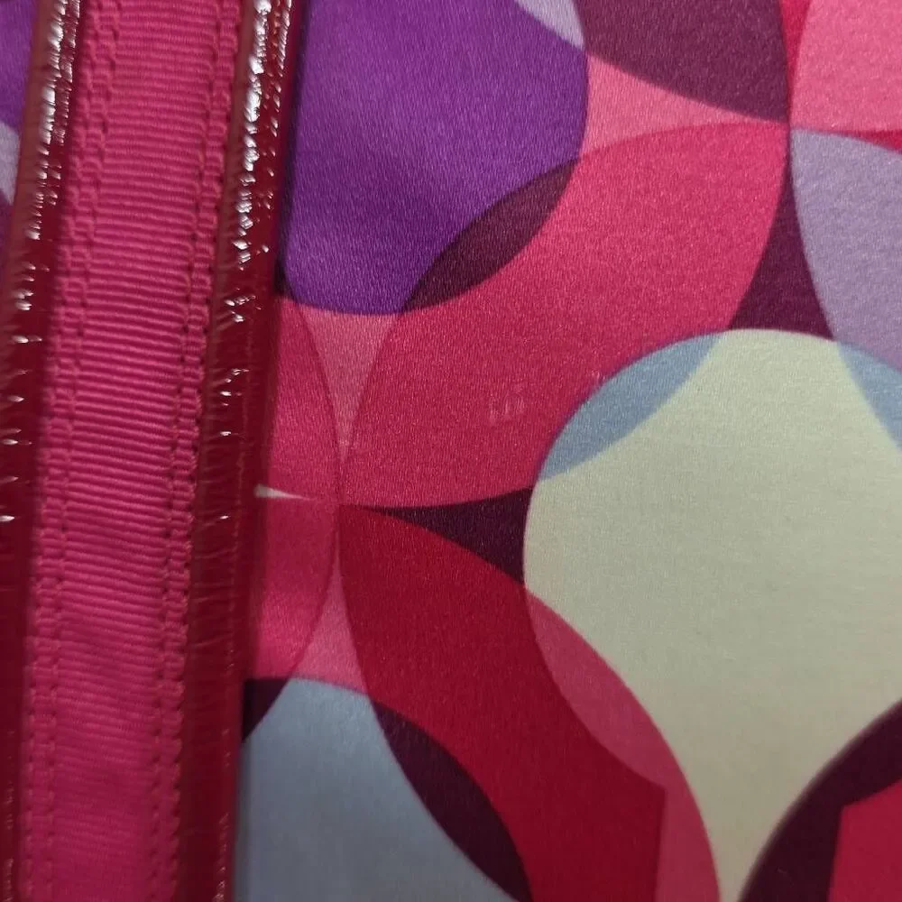 Coach Poppy Kaleidoscope Glam Tote | Pink Purple Y2K Shoulder Bag | Style M0985-